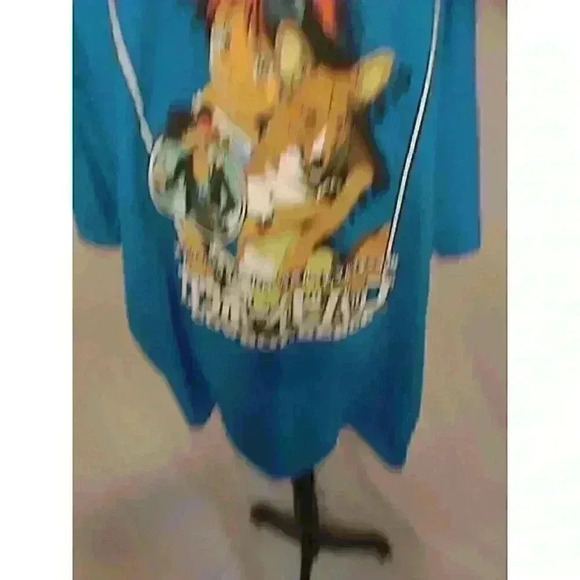 Cowboy Bebop T Shirt Tee Adult Size 2XL Blue Short Sleeve Graphic Anime Japanese - Picture 2 of 4